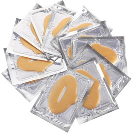 Mascarillas Labiales Hidratantes de Gel para Cuidado de Labios Colágeno, 25 Piezas de Fibra Vegetal, Ideales para Viaje y Uso Nocturno