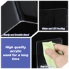16 Pcs Bookends Clear Acrylic Bookends for Shelves Heavy Duty