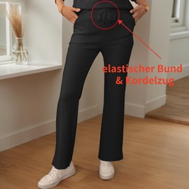 MAYROUND Leisure Suit Women's Lounge Set Ribbed Loungewear Set Outfit Suit Women's Set Tracksuit Two Piece Women, black, L