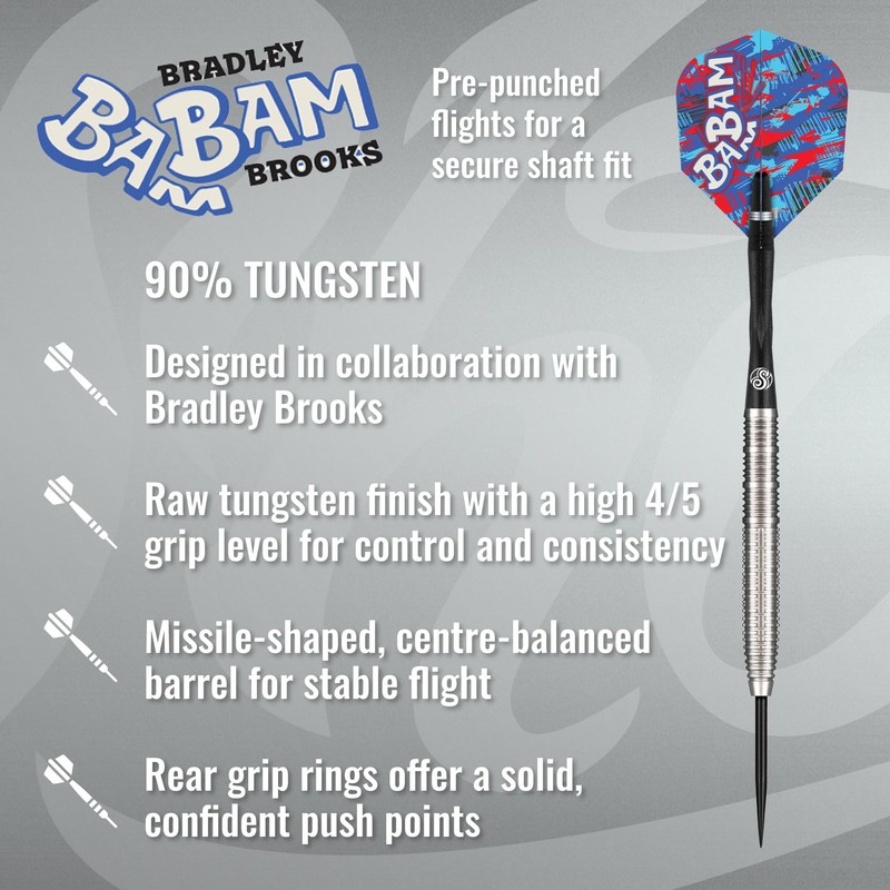 Shot! Pro Series Bradley Brooks Gen 2 Steel Tip Darts