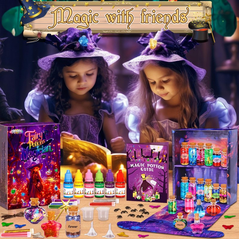 ITMNMNL Magic Potion Set Children 22 Magic Potion Bottles, Magic
