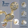 Shower Faucet Set Complete Shower Kit Dual Shower Head and