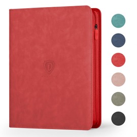 Deoyibu Card Binder with 1024 Cards,16 Pocket Trading Card Binder Includes 32 Page Storage Sleeves,Collection Card Album,Card Holder to Organize and Protect Cards,Red