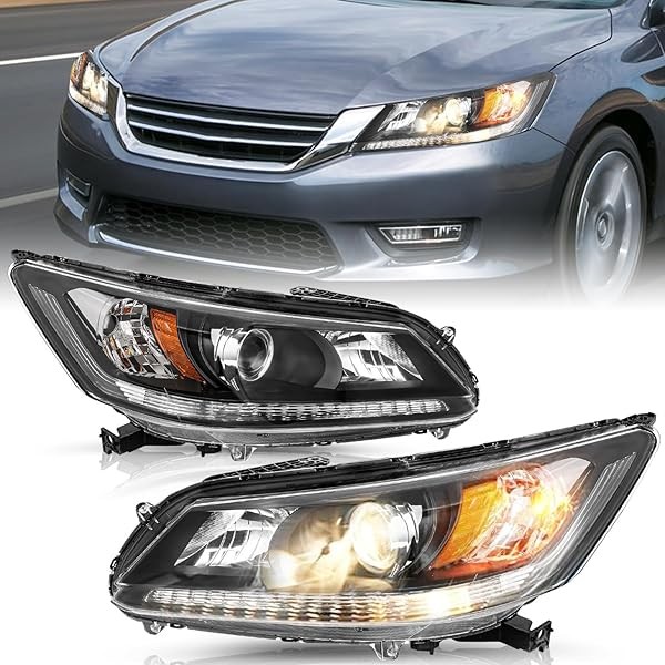 Headlight Assembly Set w/o LED DRL for 2013 2014 2015