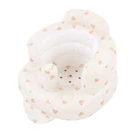 LUCKDANO Asiento Inflable para bebé Silla Ajustable Inofensiva para Niños Pequeños Silla de Baño con Diseño Encantador Asiento de bebé Aireado para Material de Soporte para bebé PVC