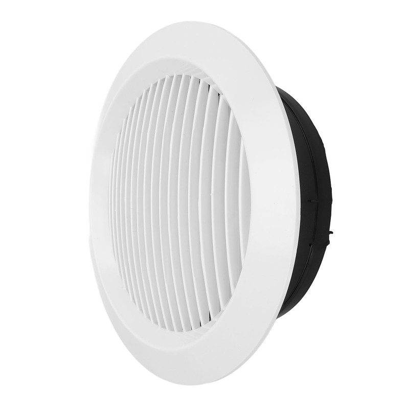 200mm Round Vent Cover ABS Plastic Louver Air Ventilation Grille