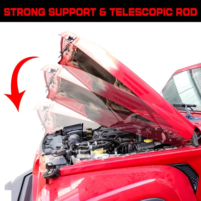 BESTAOO Front Hood Lift Supports Shocks for 2018-2024 2025 Jeep