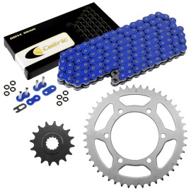 Yamaha Blue O-Ring Drive Chain & Sprockets Kit for Yamaha FZ6 2004 2005 06 07 08 2009