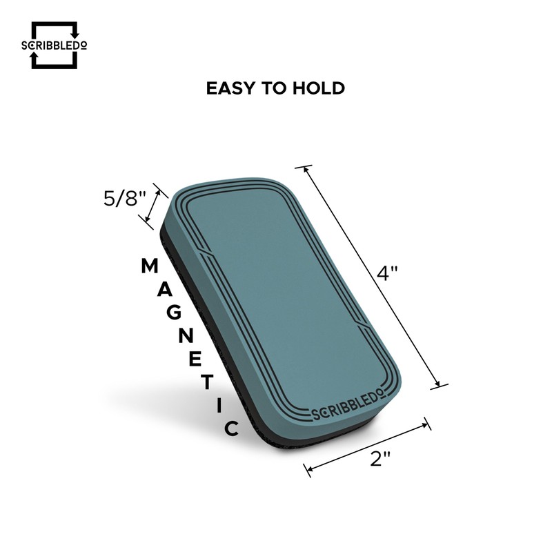 SCRIBBLEDO Dry Erase Eraser Boho Magnetic White Board Eraser for