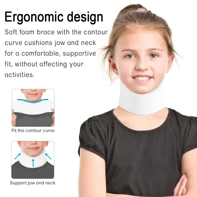 HKJD Kids Neck Brace for Neck Pain and Support, Soft