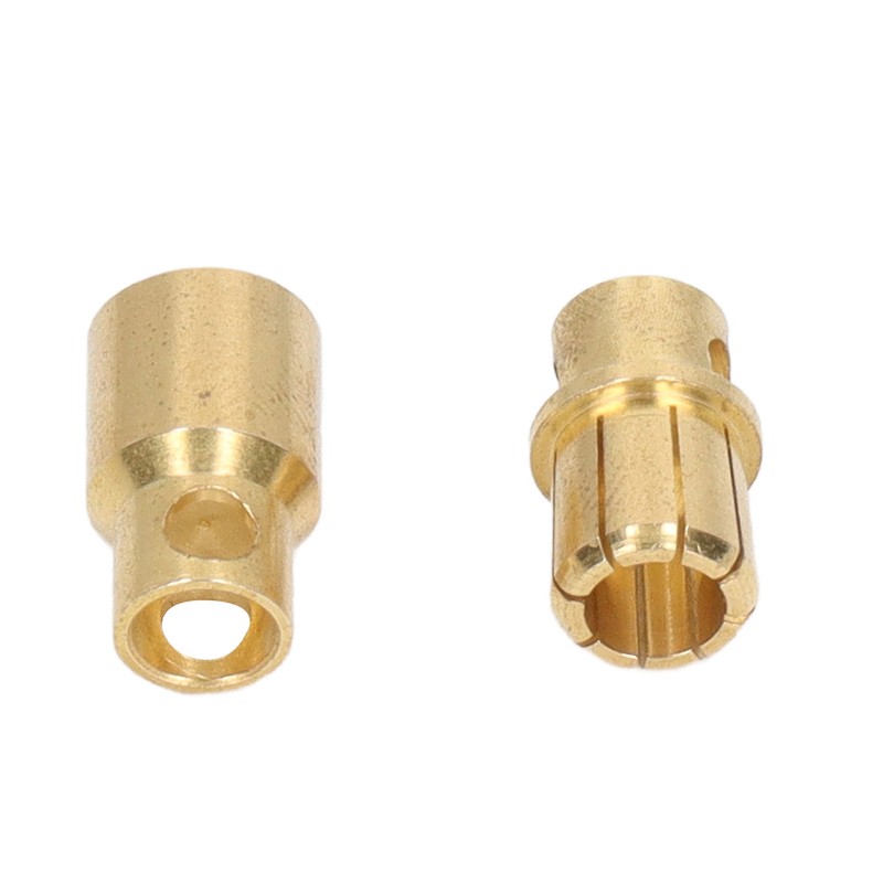 30 Sets Connector Plug 8.0 Gold Plated Brass High Accuracy