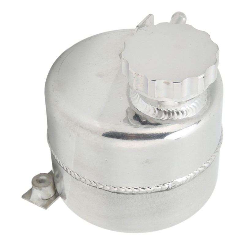 Radiator Coolant Expansion Water Tank Aluminium Alloy Polished Replacement for