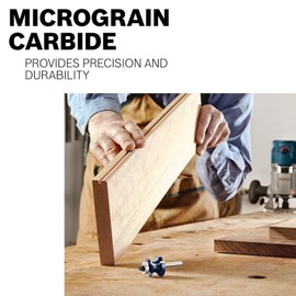 BOSCH 85220M 90° x 1-1/4 In. Carbide Tipped V-Groove Bit