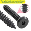 Qrity Pack of 20 Self Tapping Screws M6 x 45