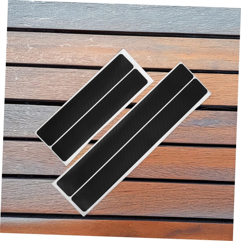 ULTECHNOVO Protective Car Door Sill Stickers 4 Pack Carbon Fiber