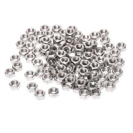QXSKSLH Metric M2 304 Stainless Steel Hex-Nuts (100pcs)
