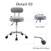 Artechworks Adjustable Rolling Swivel Massage Stool for Salon Spa Tattoo