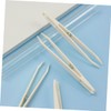 KONTONTY 12pcs Flat Head Craft Tweezers Sticker Tweezers for Diy