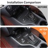 DIYUCAR ABS Plastic Car Interior Center Console Gear Shift Panel