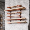 ECOTRIC Lumber Rack Wall Mount Wood Organizer Lumber Organizer -