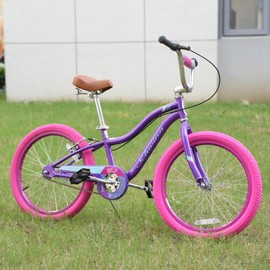 WEEROCK Bike Tire 20 Inch Tires 2 Pack 20 x 2.125 Folding Bead Replacement Tyre with 20In Inner Tubes for 20" Bicycles, MTB, Mountain Bike, BMX, Magenta