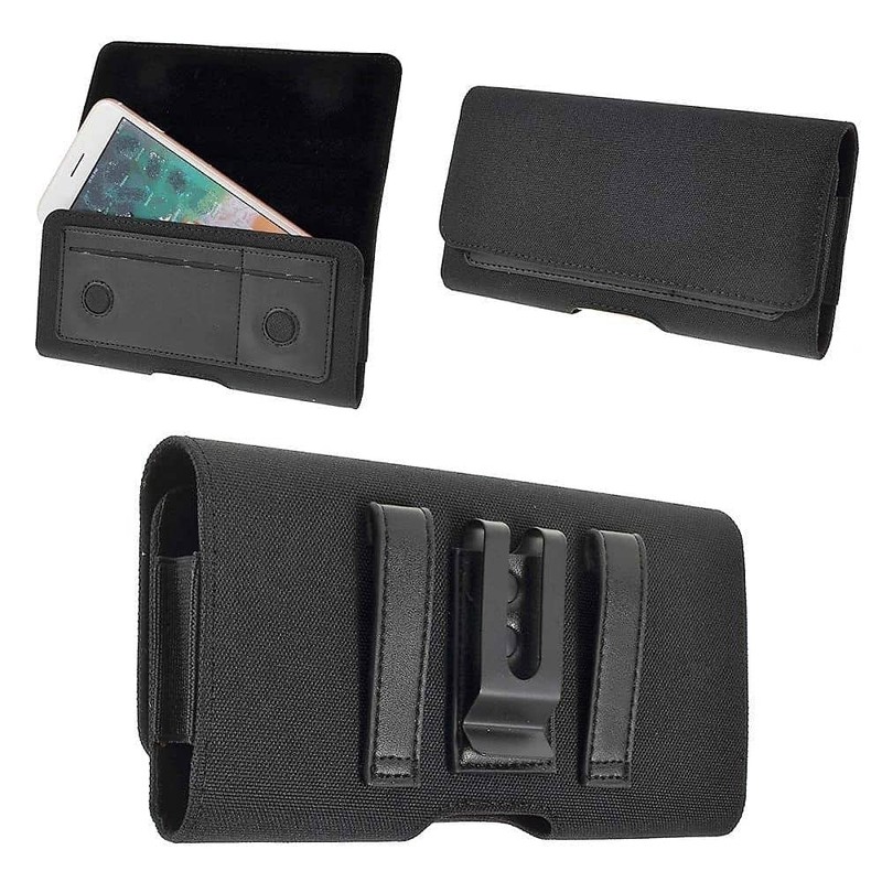 DFV mobile - New Case Metal Belt Clip Horizontal Textile