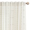 60 Inch Curtains Length,Linen Sheer Boho Farmhouse Floral Printed Pleated
