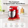 Wood Mixer Slider Mat,Compatible With Cuisinart 5.5 Qt Mixer, Easy