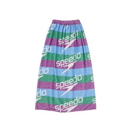 Speed Wrap Towel, Stack Border Wrap Towel, Unisex Purple, W 47.2 x H 35.4 inches (120 x 90 cm)