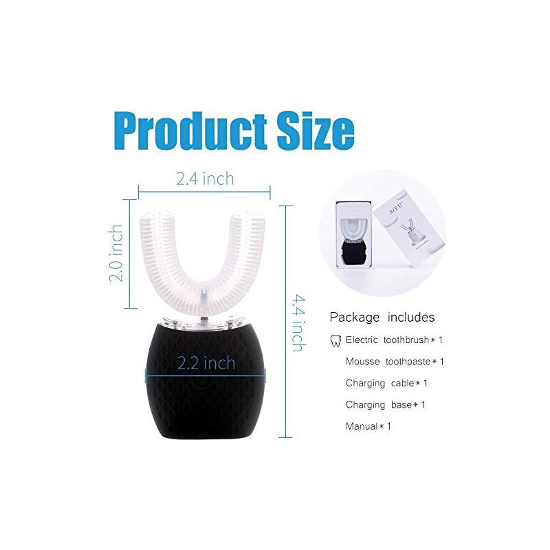 Maybuy Cepillo de dientes ultrasónico automático, cepillos de dientes ultrasónicos