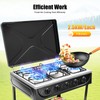 Natural Gas Stove with 5 Burners, Portable 12.5KW Powerful Gas