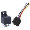 JUTOSU 5 Pole Relay, In-Car Relay, SPDT Relay Socket with