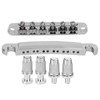 Electric Guitar Bridge Full Set 12 String Zinc Alloy Silver