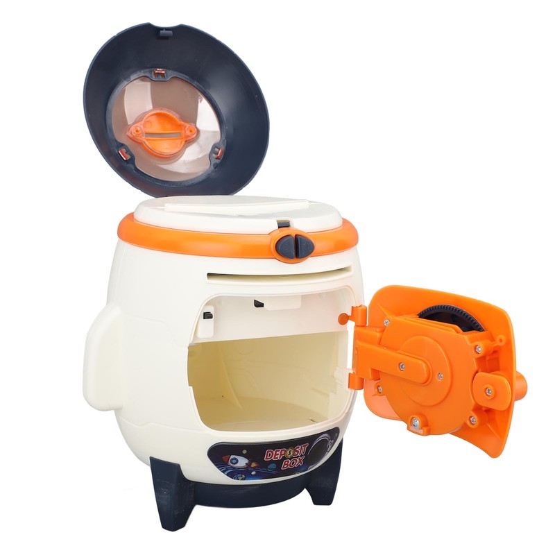 Piggy Bank Rocket Look Lighting Effect Large Capacity Password Money