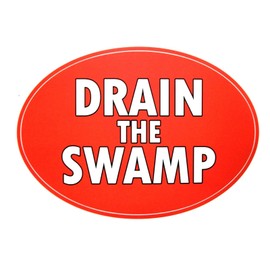 SMS Gifts Trump Drain The Swamp and Make America Great Again Decals 2-Pack