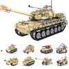 WINGIFT Tank Building Set,8 in1 WW2 Military Tank Brick Set