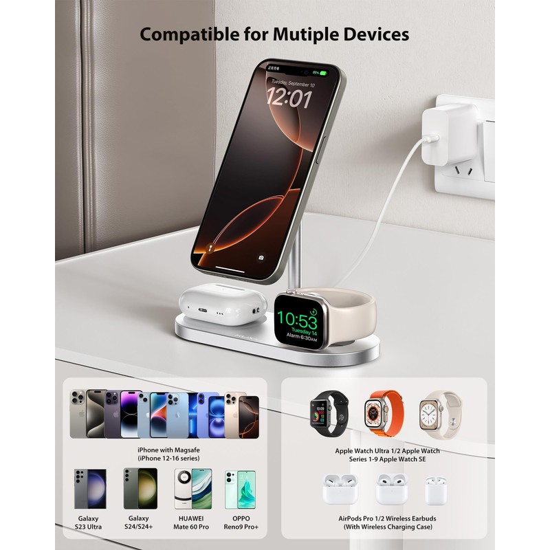 KU XIU X23 PRO 3 in 1 Charging Station