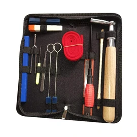 Piano Tuner, Professional Piano Tuning Kit Tuner Tools Set Piano Tuning Tool Wooden Handle Fixed Tuning Wrench with Bag