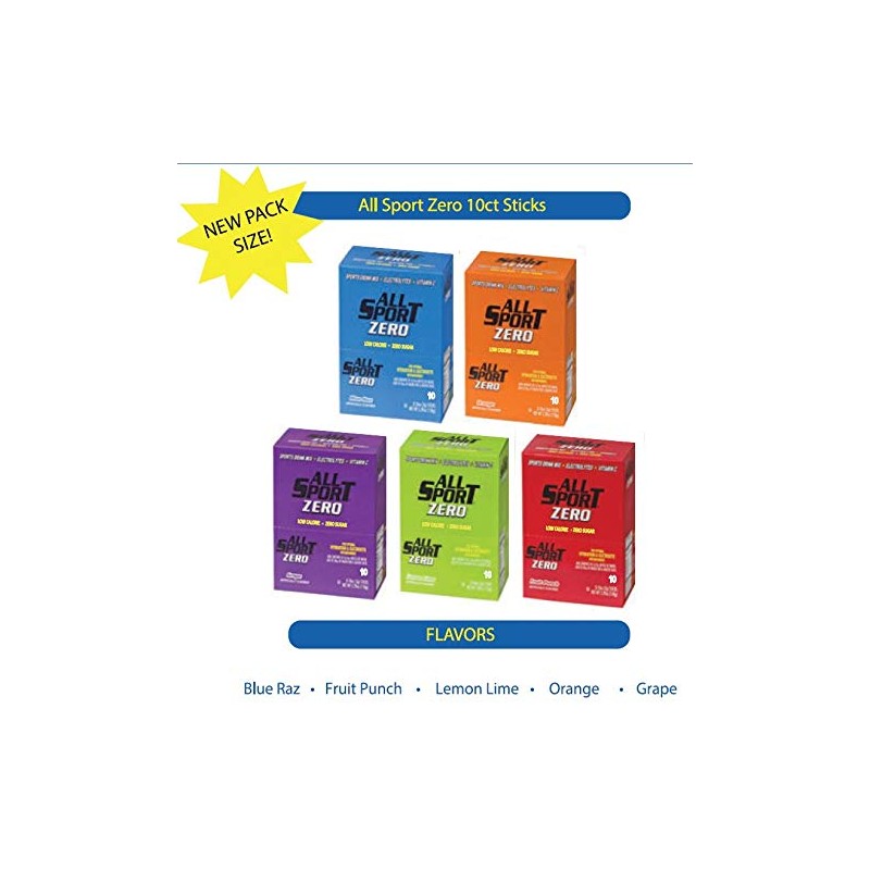 All Sport ZERO Sticks, Low Calorie, ZERO Sugar, Electrolyte Sports