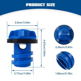 Cooler Drain Plug, Coolers Plug Replacement Accessories for Y*ti Roadie Tu*dra Tank Coolers and for RTTIC Coolers (4 Packs, Blue) Update by lingsee