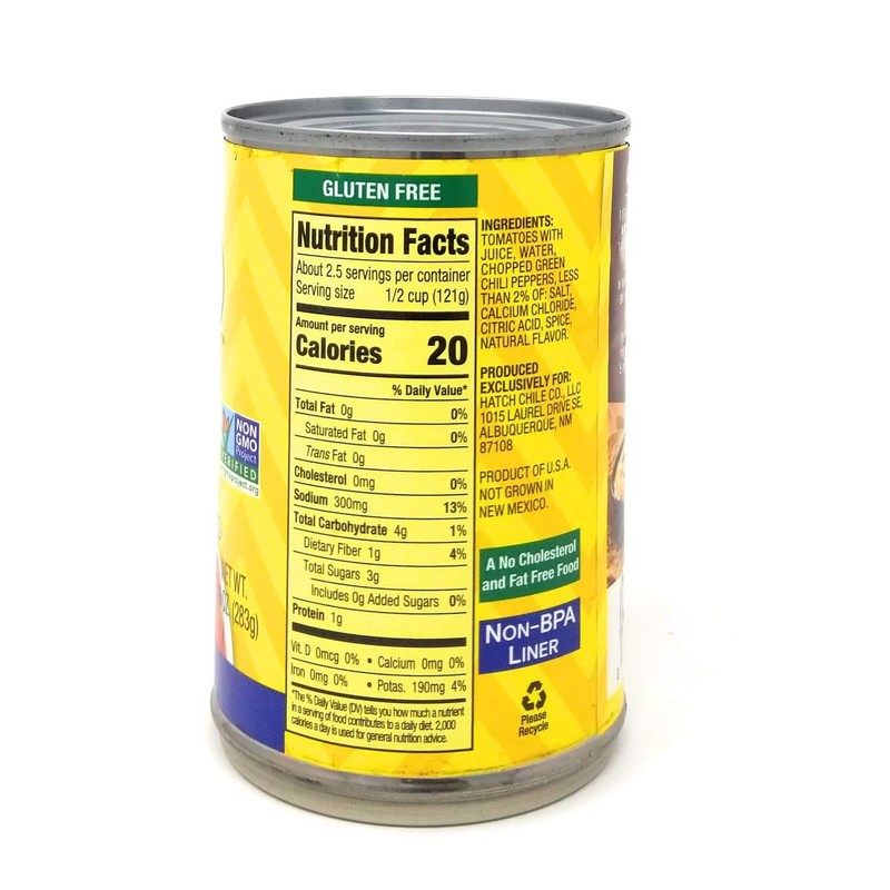 Hatch Chili Company Diced Tomatoes & Green Chilies Original Medium