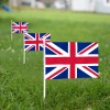 Anley 12 Pack British Union Jack UK Mini Handheld Flag
