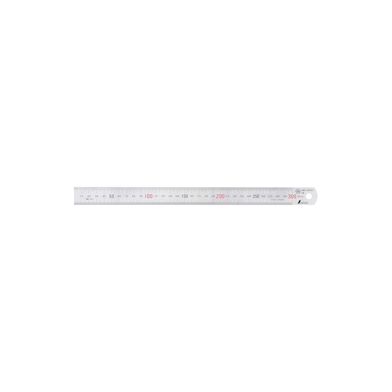 [Shinwa Rules] 30 cm Stainless Steel Rule, JIS Grade 1,