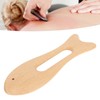 2Pcs Wooden Gua Sha Board Fish Shape Polished Beech Sturdy