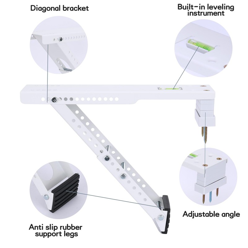 GNILLKO Window Air Conditioner Support Bracket, Support Up to 85