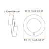 QUARKZMAN Pack of 10 spring washers, M8 gap locking rings,