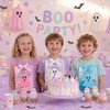Gersoniel 24 Pack Ghost Clear Gift Bags with Handles