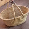 Seagrass Basket Oval Storage Hamper 2 本手 Medium