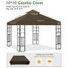 10x10 Gazebo Replacement Top, 10x10 FT Canopy Gazebo Cover Replacement