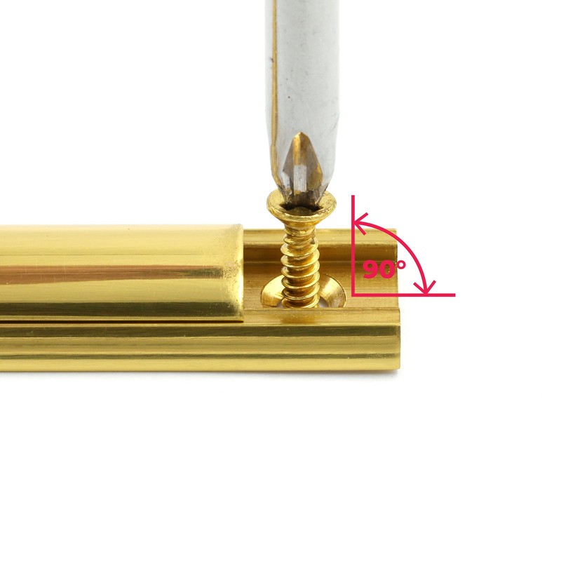 Prime-Line U 9961 4-In. Surface Bolt, Solid Brass, Polished Brass
